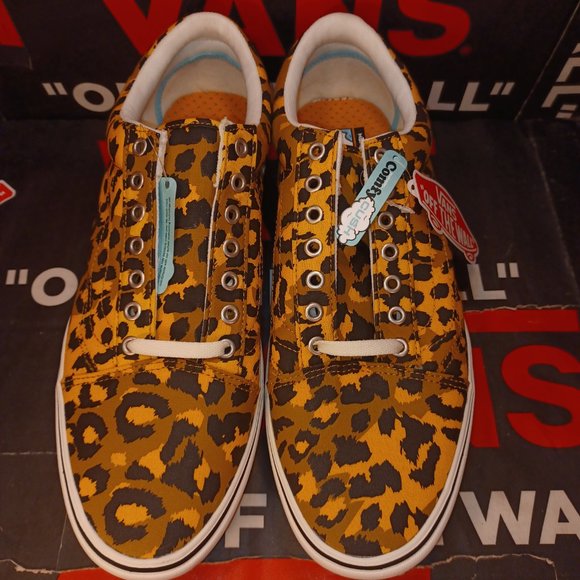 Vans Comfycush Old Skool Men's 10.5 Leopard Golden Brown/Golden Glow VN0… - Picture 12 of 13